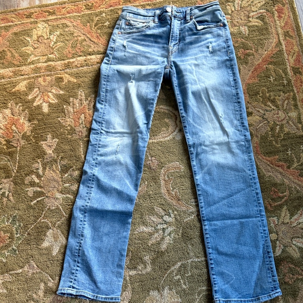 American Eagle Outfitters Light Blue Straight Leg Jeans